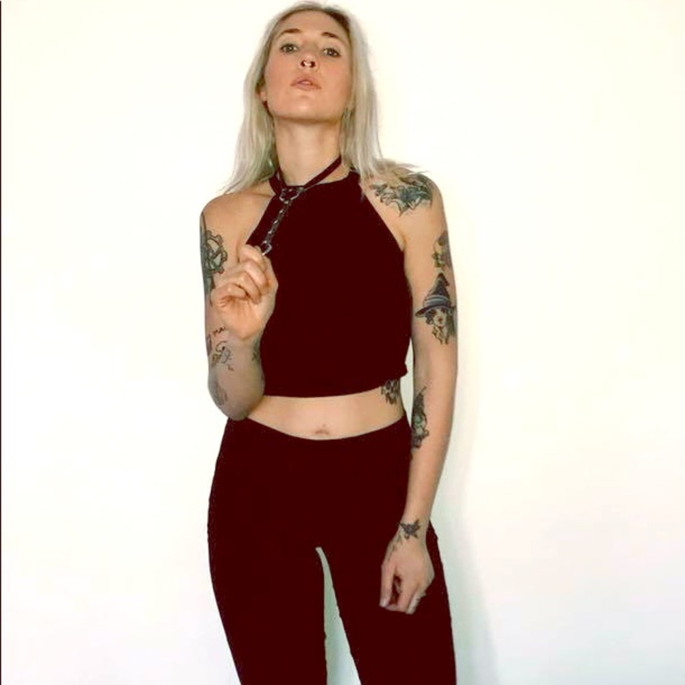 Vegan leather Necklace